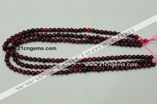 CTE135 15.5 inches 6mm round dyed tiger eye gemstone beads