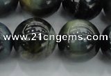 CTE1457 15.5 inches 18mm round golden & blue tiger eye beads