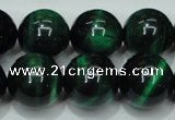 CTE146 15.5 inches 16mm round dyed tiger eye gemstone beads