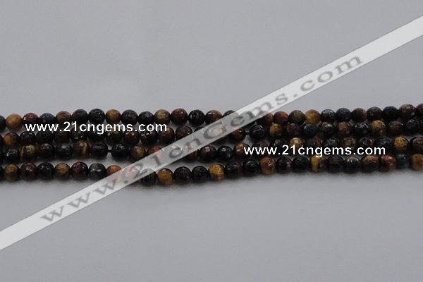 CTE1471 15.5 inches 6mm faceted round mixed tiger eye beads