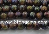 CTE1500 15.5 inches 4mm round AB-color yellow tiger eye beads