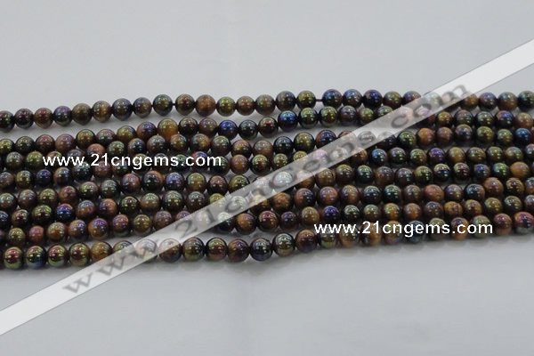 CTE1500 15.5 inches 4mm round AB-color yellow tiger eye beads