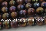 CTE1501 15.5 inches 6mm round AB-color yellow tiger eye beads