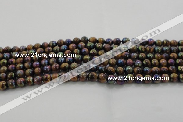 CTE1501 15.5 inches 6mm round AB-color yellow tiger eye beads