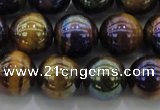 CTE1503 15.5 inches 10mm round AB-color yellow tiger eye beads