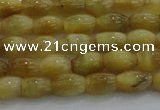 CTE1513 15.5 inches 4*6mm rice golden tiger eye beads wholesale