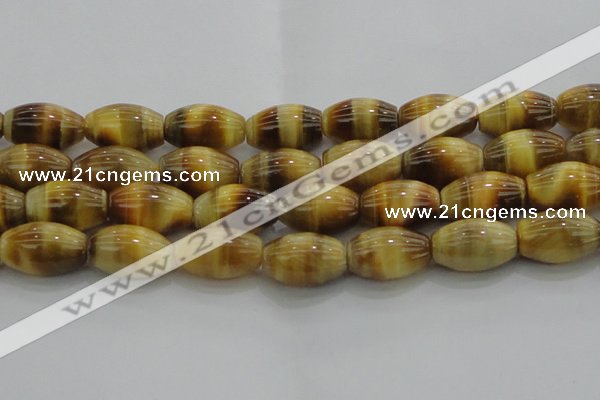 CTE1519 15.5 inches 13*18mm rice golden tiger eye beads wholesale