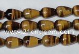 CTE152 15.5 inches 8*12mm teardrop yellow tiger eye gemstone beads