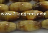 CTE1522 15.5 inches 8*18mm rice golden tiger eye beads wholesale