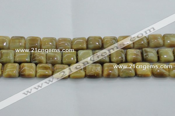 CTE1529 15.5 inches 16*16mm square golden tiger eye beads wholesale