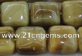 CTE1530 15.5 inches 18*18mm square golden tiger eye beads wholesale