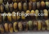 CTE1545 15.5 inches 4*6mm rondelle golden & blue tiger eye beads