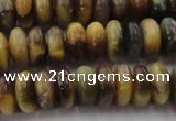 CTE1547 15.5 inches 6*10mm rondelle golden & blue tiger eye beads