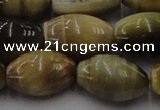 CTE1557 15.5 inches 15*20mm rice golden & blue tiger eye beads wholesale