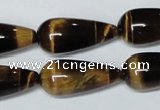 CTE156 15.5 inches 12*26mm teardrop yellow tiger eye gemstone beads