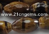 CTE1584 15.5 inches 15*20mm faceted rice yellow tiger eye beads