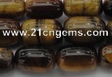 CTE1595 15.5 inches 10*15mm drum yellow tiger eye beads