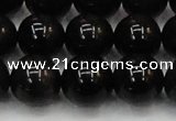 CTE1606 15.5 inches 16mm round AB grade black tiger eye beads