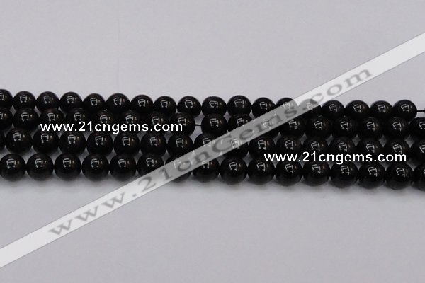 CTE1613 15.5 inches 10mm round A grade black tiger eye beads