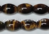 CTE162 15.5 inches 10*30mm rice yellow tiger eye gemstone beads