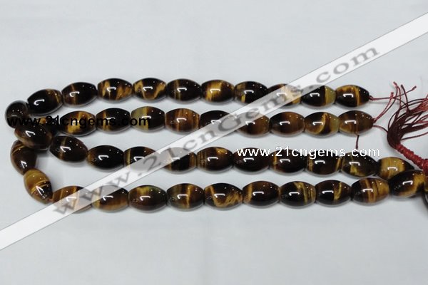 CTE162 15.5 inches 10*30mm rice yellow tiger eye gemstone beads