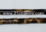 CTE163 15.5 inches 4*8mm column yellow tiger eye gemstone beads