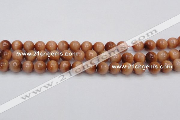 CTE1652 15.5 inches 8mm round sun orange tiger eye beads