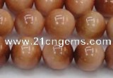 CTE1654 15.5 inches 12mm round sun orange tiger eye beads