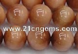 CTE1655 15.5 inches 14mm round sun orange tiger eye beads