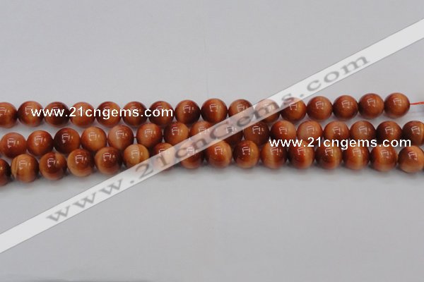 CTE1663 15.5 inches 10mm round sun orange tiger eye beads