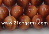 CTE1665 15.5 inches 14mm round sun orange tiger eye beads