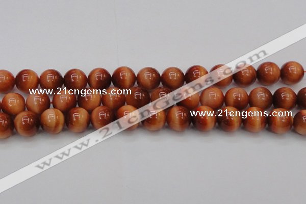 CTE1666 15.5 inches 16mm round sun orange tiger eye beads