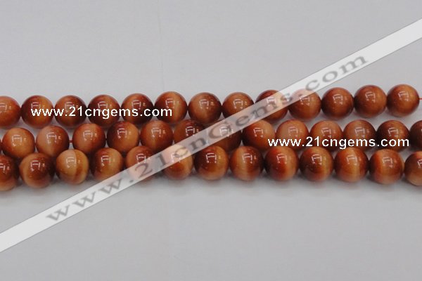 CTE1667 15.5 inches 18mm round sun orange tiger eye beads