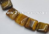 CTE17 15.5 inch 12*12mm square yellow tiger eye beads Wholesale