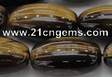 CTE1705 15.5 inches 16*30mm rice yellow tiger eye beads