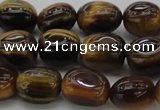 CTE1708 15.5 inches 10*14mm nuggets yellow tiger eye beads