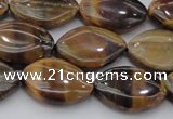 CTE1711 15.5 inches 12*18mm marquise yellow tiger eye beads