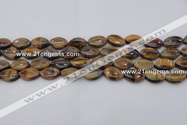 CTE1711 15.5 inches 12*18mm marquise yellow tiger eye beads