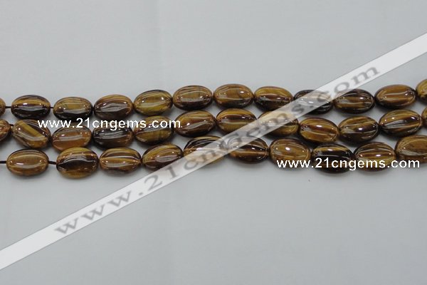 CTE1715 15.5 inches 12*16mm oval yellow tiger eye beads wholesale