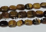 CTE173 15.5 inches 6*9mm nuggets yellow tiger eye gemstone beads