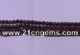 CTE1763 15.5 inches 10mm round matte red tiger eye beads