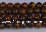 CTE1780 15.5 inches 4mm round yellow iron tiger beads wholesale