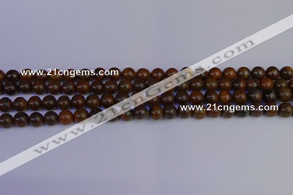 CTE1781 15.5 inches 6mm round yellow iron tiger beads wholesale