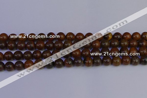 CTE1783 15.5 inches 10mm round yellow iron tiger beads wholesale