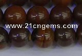 CTE1785 15.5 inches 14mm round yellow iron tiger beads wholesale