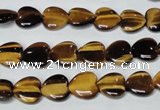 CTE179 15.5 inches 10*10mm heart yellow tiger eye gemstone beads