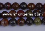 CTE1790 15.5 inches 4mm round red iron tiger beads wholesale