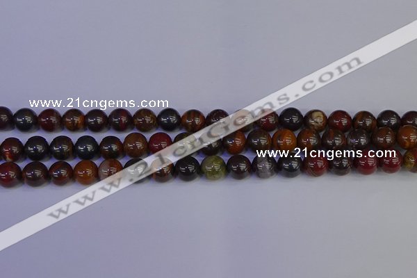 CTE1792 15.5 inches 8mm round red iron tiger beads wholesale