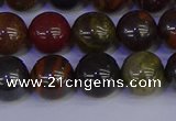 CTE1793 15.5 inches 10mm round red iron tiger beads wholesale