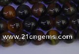 CTE1802 15.5 inches 8mm round blue iron tiger beads wholesale